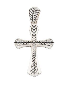 JOHN HARDY STERLING SILVER 925 X JAI CROSS PENDANT